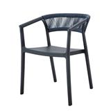 PATIO CHAIR SPRING ROPE BLACK/GREY [EXCLUSIVE FROM HOMEPRO THAILAND]