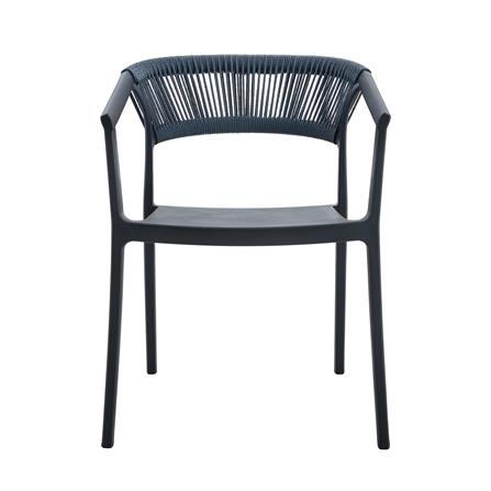 PATIO CHAIR SPRING ROPE BLACK/GREY [EXCLUSIVE FROM HOMEPRO THAILAND]