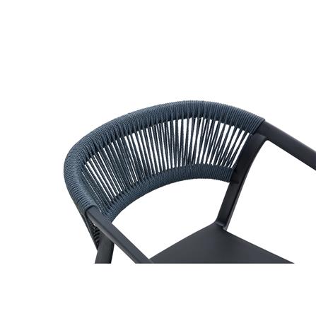 PATIO CHAIR SPRING ROPE BLACK/GREY [EXCLUSIVE FROM HOMEPRO THAILAND]