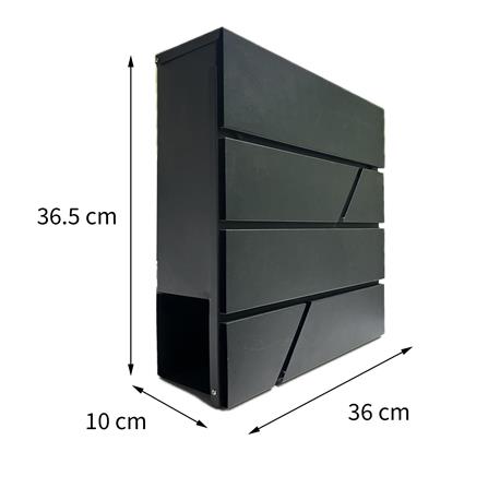 MAILBOX D MAIL BOX ARNO BLACK [EXCLUSIVE FROM HOMEPRO THAILAND]