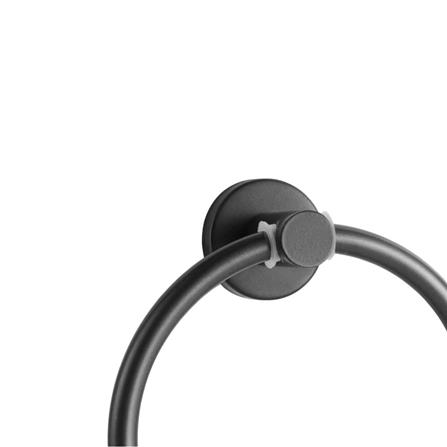 ROCCONI TOWEL RING RCN B5715 16.5CM MATTE BLACK