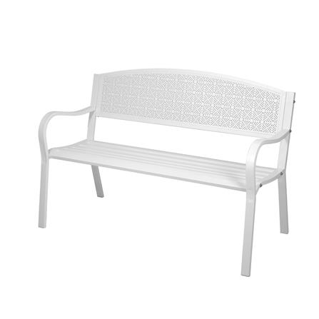 PATIO BENCH SPRING TARLA WHITE [EXCLUSIVE FROM HOMEPRO THAILAND]