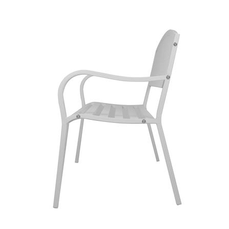 PATIO BENCH SPRING TARLA WHITE [EXCLUSIVE FROM HOMEPRO THAILAND]