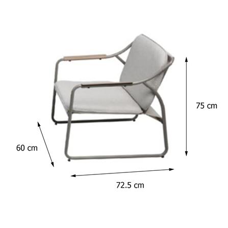 PATIO CONVERSATION SET SPRING CARA TAUPE [EXCLUSIVE FROM HOMEPRO THAILAND]