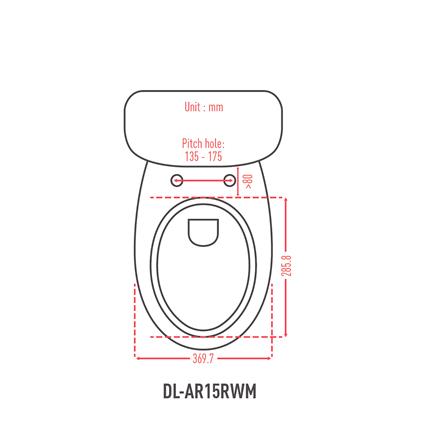 PANASONIC BIDET DL-AR15RWM ROUND SHAPE WHITE