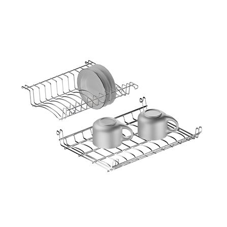 FREESTANDING SINK DYNA HOME DH7545GB 1B1D SILVER [EXCLUSIVE FROM HOMEPRO THAILAND]