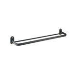 ROCCONI TOWEL BAR DOUBLE RCN B5770 70CM MATTE BLACK WITH ROSE GOLD