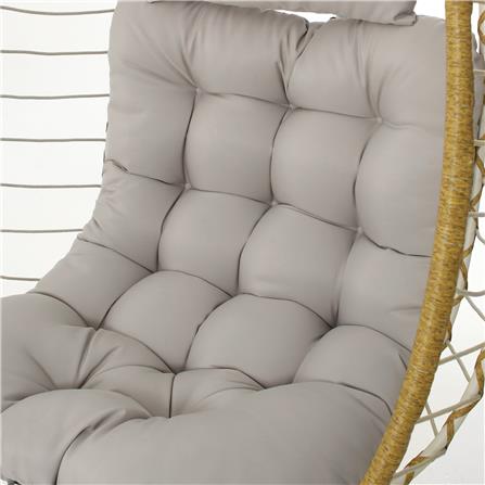 WICKER EGG CHAIR SPRING ALVIS BEIGE [EXCLUSIVE FROM HOMEPRO THAILAND]