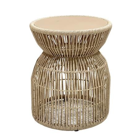 WICKER SIDE TABLE BENETTA NATURAL BROWN [EXCLUSIVE FROM HOMEPRO THAILAND]