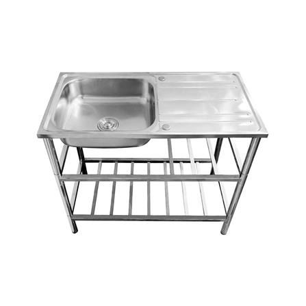 FREESTANDING SINK AXIA PP ST 10050 1B1D SILVER [EXCLUSIVE FROM HOMEPRO THAILAND]