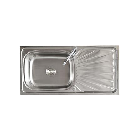 FREESTANDING SINK TECNOSTAR STT 100 1B1D SILVER [EXCLUSIVE FROM HOMEPRO THAILAND]