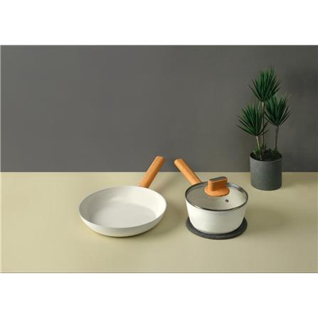 FUKURO SHIRO CERAMIC NON-STICK SAUCEPAN 18CM