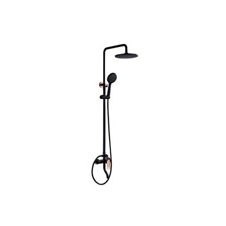 FELICE RAIN SHOWER FS 8149B MATT BLACK ROSEGOLD
