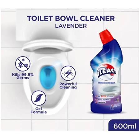 BLEACH TOILET CLEANER 600ML LAVENDER