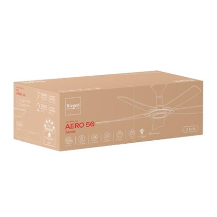 RIEGEN CEILING FAN RCF-AERO56-5B-MW 56-INCH MATTE WHITE