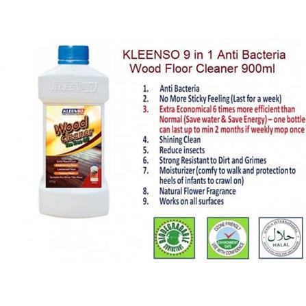 KLEENSO 9 IN 1 WOOD FLOOR CLEANER 900G