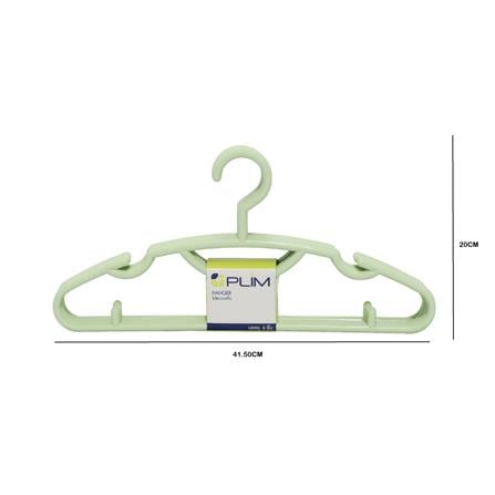 CLOTHES HANGER KING SIZE GREEN PILM (1x6)