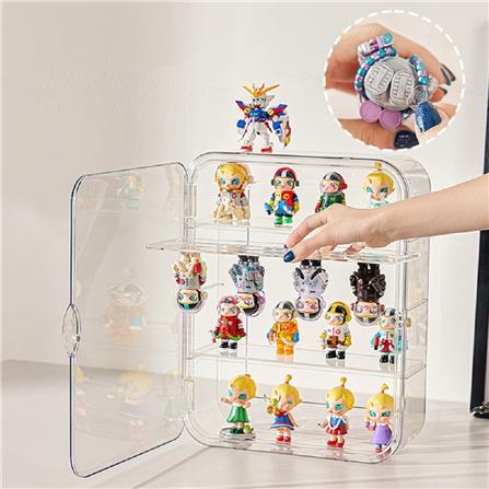 WALL MOUNTED FIGURE DISPLAY CASE COSSY PLUS CP-797 32X9X26CM CLEAR