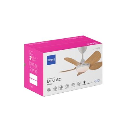 RIEGEN CEILING FAN LED RCF-MINI30-5BL-PW 30-INCH PINE WOOD