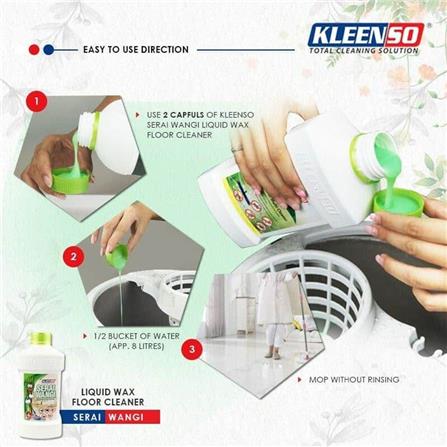 KLEENSO SERAI WANGI LIQUID WAX FLOOR CLEANER 1L