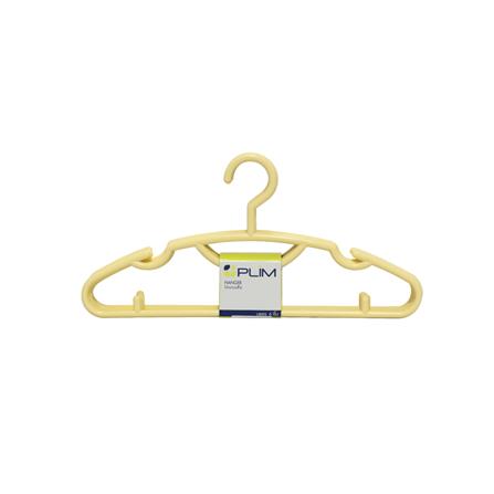 CLOTHES HANGER KING SIZE YELLOW PILM (1x6)