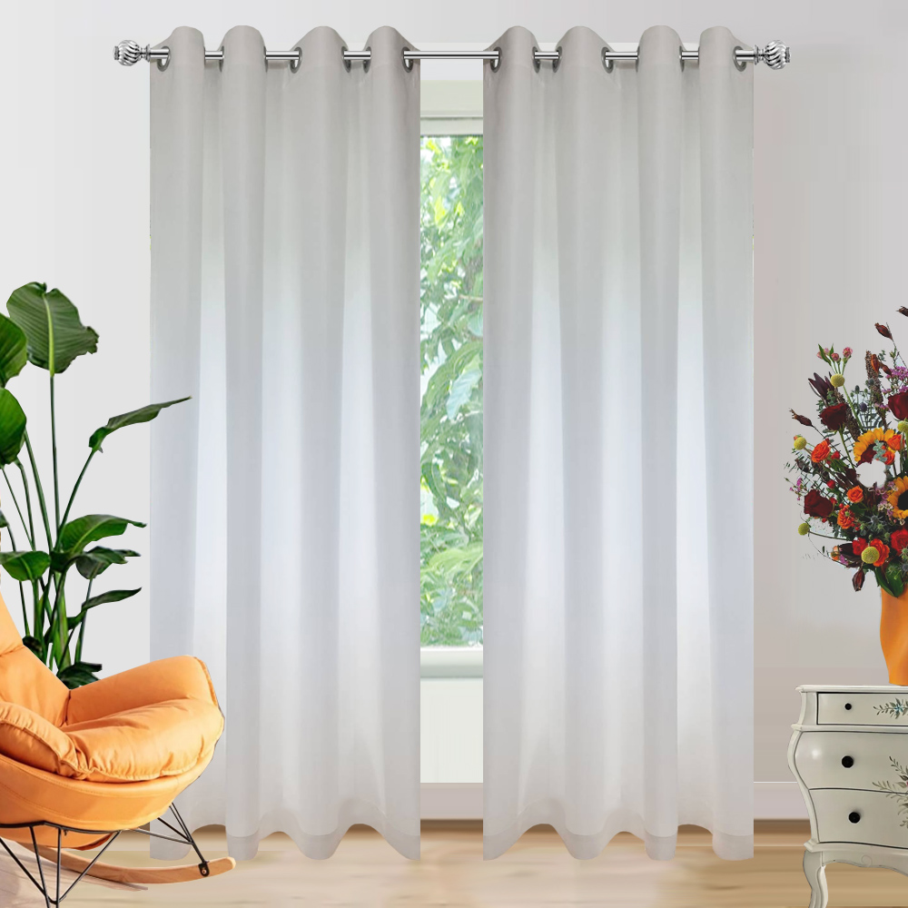HOME LIVING STYLE SHEER CURTAIN EYELET CLAIRE 150X220CM WHITE