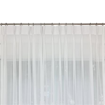 HOME LIVING STYLE SHEER CURTAIN FRENCH PLEAT CHLOE 150X220CM WHITE