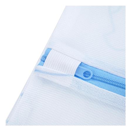 LAUNDRY BAG SQUARE PLIM SOFTY 30X40CM WHITE/BLUE