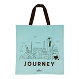SHOPPING BAG JOURNEY HOMEPRO BLUE 36X36CM