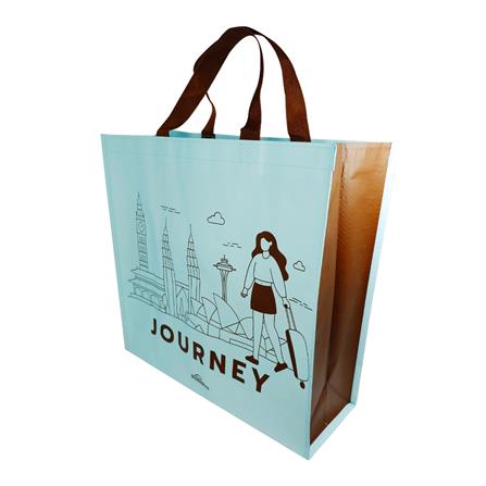 SHOPPING BAG JOURNEY HOMEPRO BLUE 36X36CM