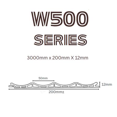 ECOCLASS PROCLASS FLUTED PANEL W500-11 300X20X1.2CM 0.6M2