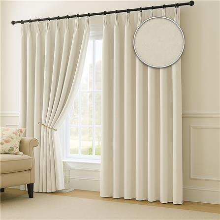 RED DANIELLE CURTAIN FRENCH PLEAT URBAN C24 80967 2P WHISPER PINK