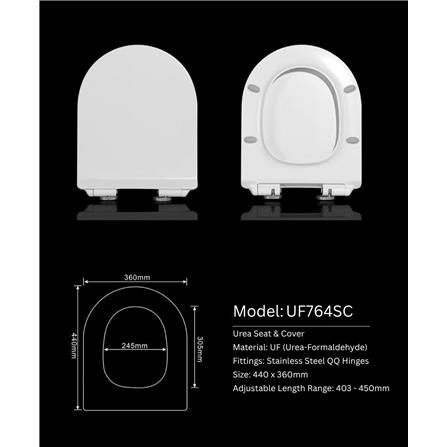 AKRON TOILET SEAT COVER UF7644SC