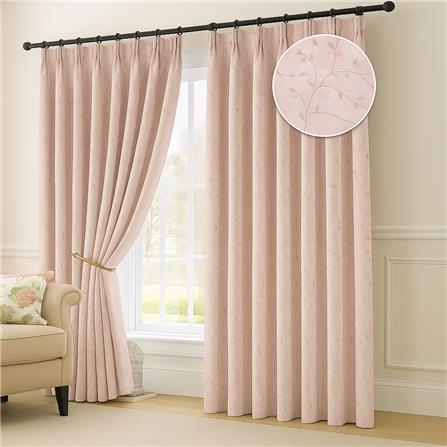 RED DANIELLE CURTAIN FRENCH PLEAT ALAINA C20 80973 3P MAUVE CHALK