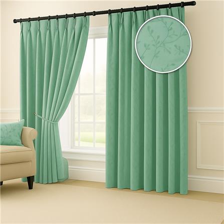 RED DANIELLE CURTAIN FRENCH PLEAT ALAINA C20 80974 2P FROSTY GREEN