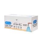 GARBAGE BAGS DRAWSTRING ACCO LIGHT BLUE 24x28" 60PCS