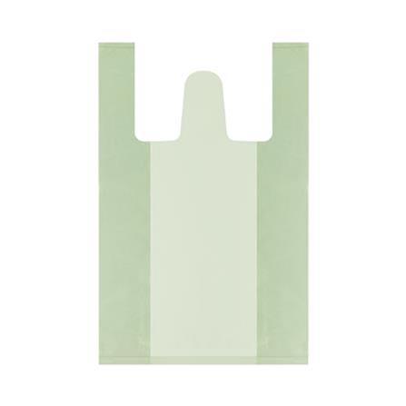 GARBAGE BAG WITH HANDLE TIE CIRCULAR LIGHT GREEN 18X20" 56PCS