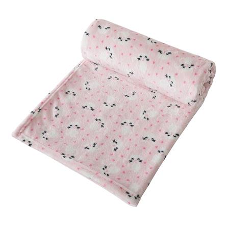 HLS FLEECE BLANKET 50X60 CSLW12 CAT PINK