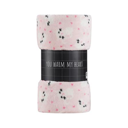 HLS FLEECE BLANKET 50X60 CSLW12 CAT PINK
