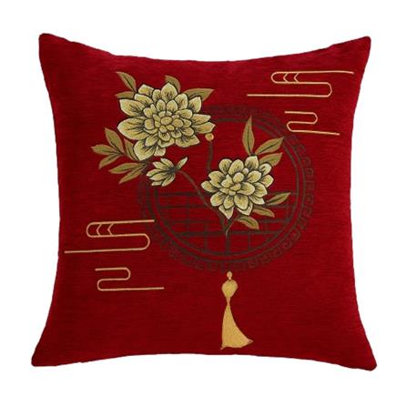 HOME LIVING STYLE CUSHION JIA 18X18INCH RED