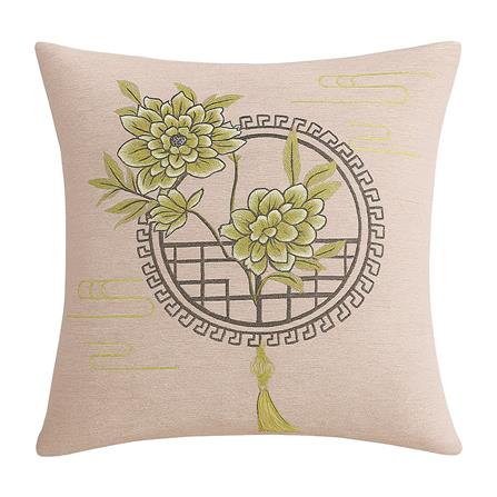 HOME LIVING STYLE CUSHION JIA 18X18INCH KHAKI