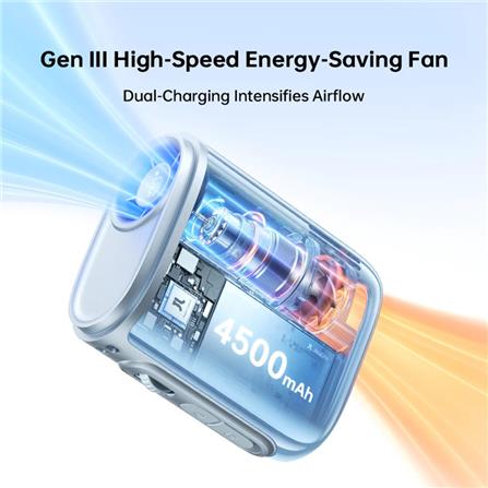 JISULIFE NECK FAN LIFE5-BLUE