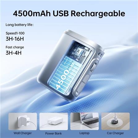 JISULIFE NECK FAN LIFE5-BLUE