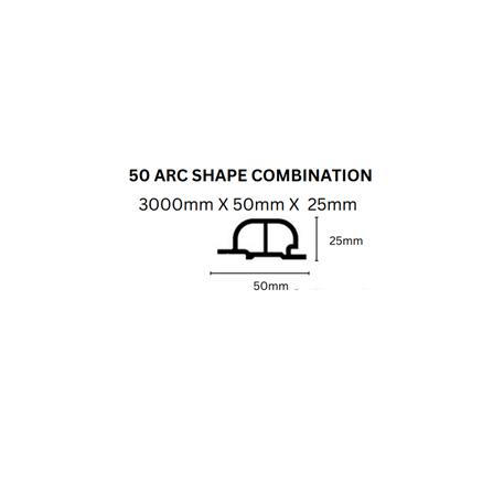 ECOCLASS PROCLASS ARC SHAPE COMBINATION AC50-PP-310 300X5X2.5CM 0.15M2