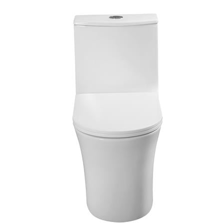 AKRON 1P TOILET WCO-89001 CYCLONE FLUSH P-TRAP 180MM WHITE