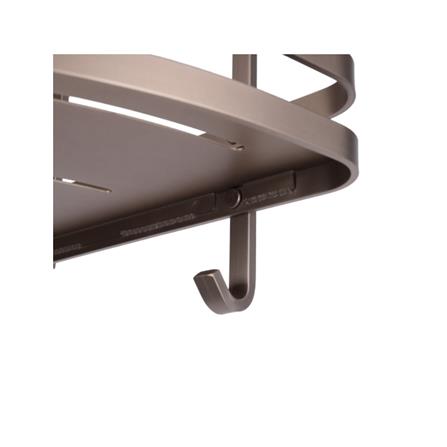 MOYA BATH RACK 2-T CORNER K250425T ALUMINUM