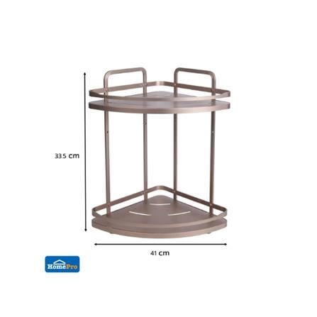 MOYA BATH RACK 2-T CORNER K250425T ALUMINUM