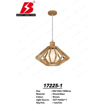 BRIGHT OBJECTIVE PENDANT LAMP 17225-1 120CM BROWN