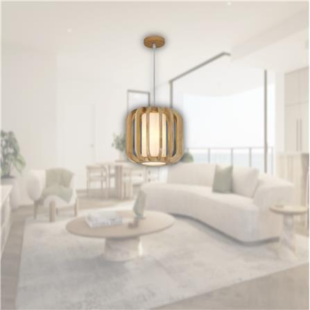 BRIGHT OBJECTIVE PENDANT LAMP 17226-1 120CM BROWN