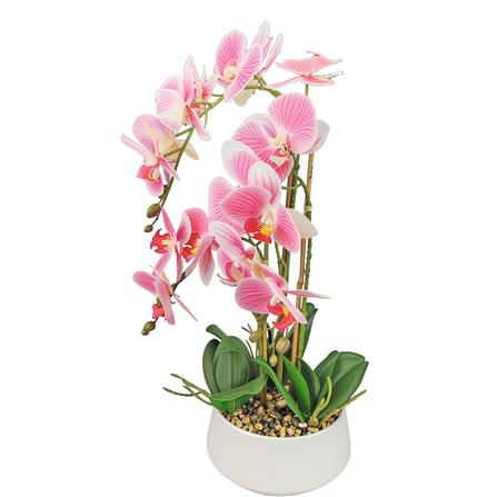CL ARTIFICIAL ORCHID POT GF310 (3 STALK 17 HEAD)